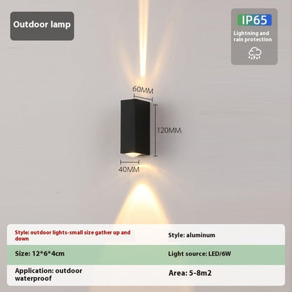 Simple Outdoor Waterproof Led Wall Lamp Creative Aisle Living Room Wall Lamp