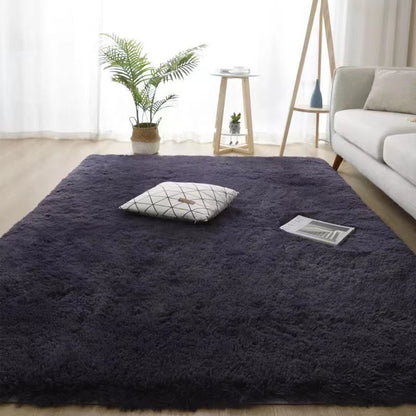Silk Hair Tie-dyed Carpet Hair Plush Living Room Bedroom And Household