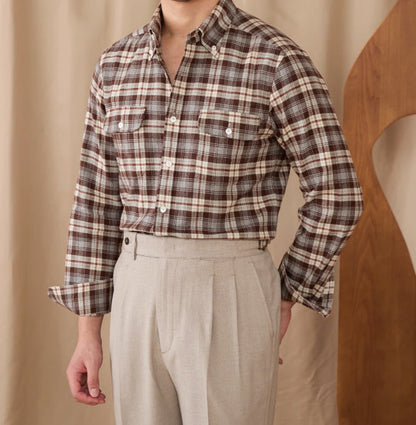 Retro Long Sleeved Shirt For Men