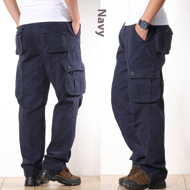 Multi-pocket Men's Loose Labor Protection Pants
