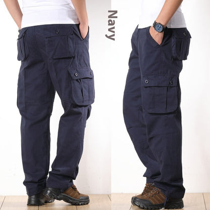 Multi-pocket Men's Loose Labor Protection Pants