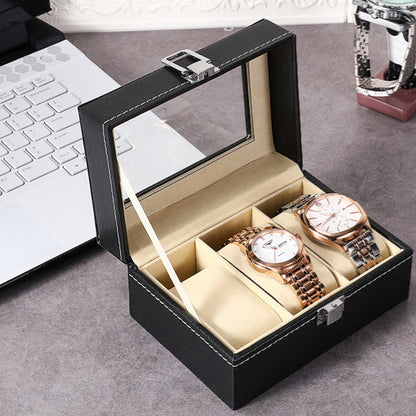 Simple And Creative Leather Watch Storage Box