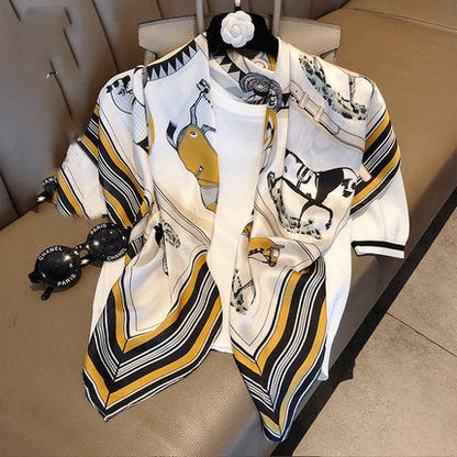 Women's New Geometric Square Scarves