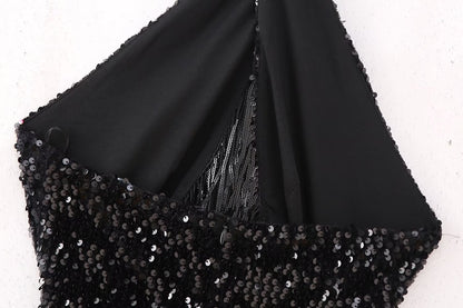 New Halter Backless Tassel Beads Decoration Jumpsuit