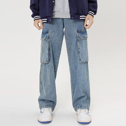 American Personality Hip Hop Zipper Jeans