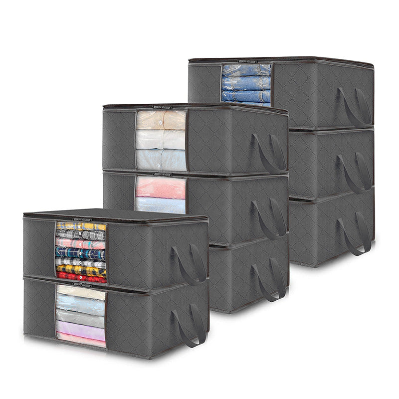 Clothing Cotton Quilt Blanket Transparent Window Large Capacity Storage Box