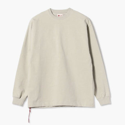 Japanese Red Rope Solid Color Long Sleeve T-shirt Men