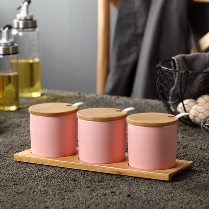Seasoning Jar Bottle Set Household Salt MSG Box