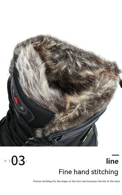 Winter High-top Fleece-lined Warm Snow Boots