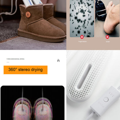 Drying Shoes Dry Shoes Deodorizing Sterilization Household Winter Warm Shoes 360 all-round Heating Pure Physical Sterilization