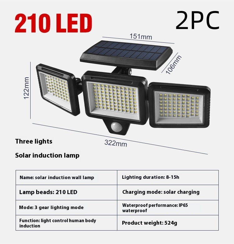 Outdoor Solar Wall Lamp Intelligent Induction