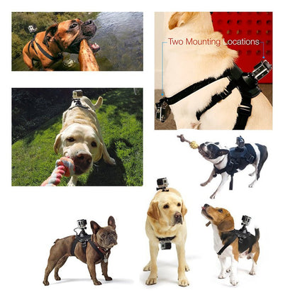Dog Harness Chest Strap Camera Accessory For Dualuse Back On Chest