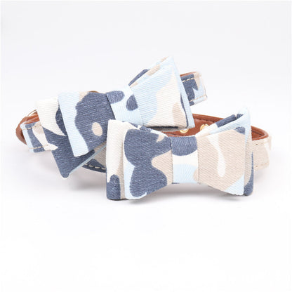 Camouflage Series Bowknot Pet Collar
