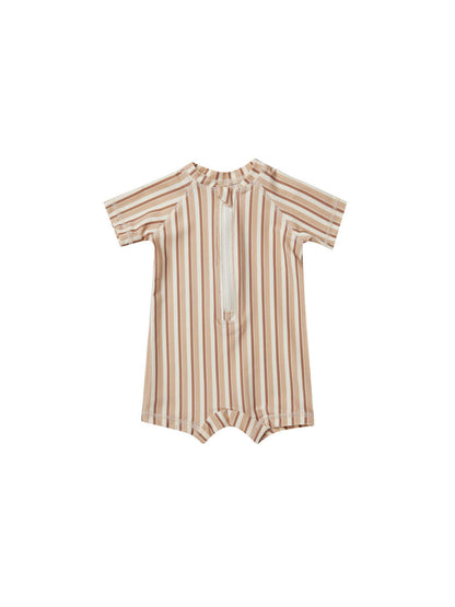 Boys And Girls Baby Short Sleeve Quick-drying Printing One-piece Swimsuit