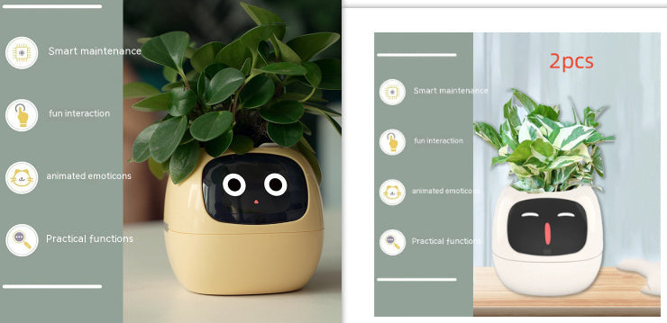 Smart AI Planter with Expressions and Sensors