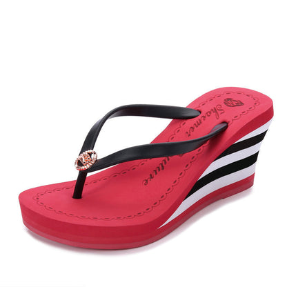Platform Wedge Slippers