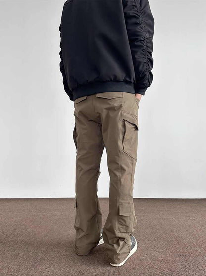 Multi-pocket Soft Shell Sports Drawstring Pants