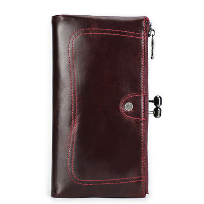 Black Angel First Layer Cowhide Women's Wallet