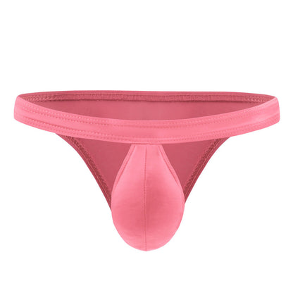 Men's Translucent Ice Silk Low Waist Briefs