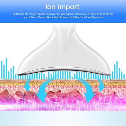 Neck Face Beauty Device LED Photon Therapy