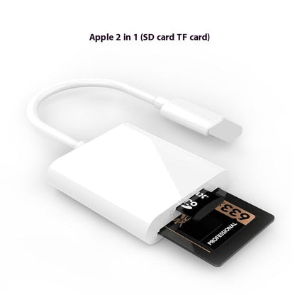Mobile Phone Camera Card Reader Adapter OTG Data Cable