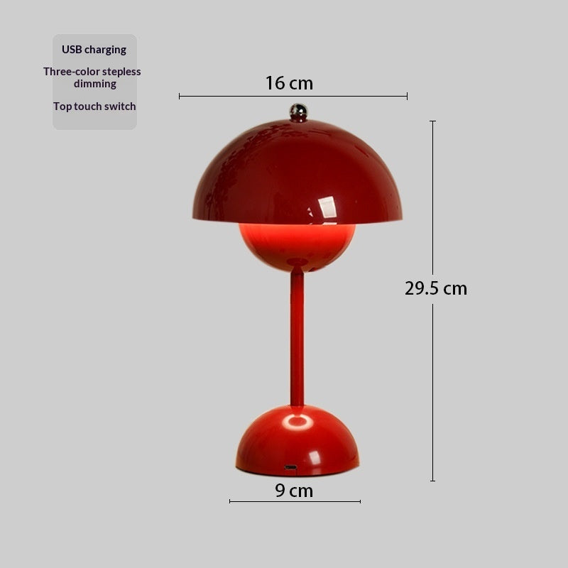 Retro Bud Table Lamp Atmosphere Wireless Charging Table Lamp