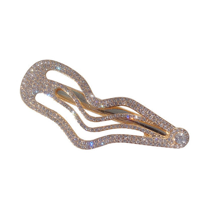 Diamond Side Clip: Irregular Lines Bang