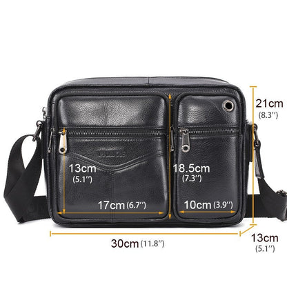 Men's Leather Messenger Bag