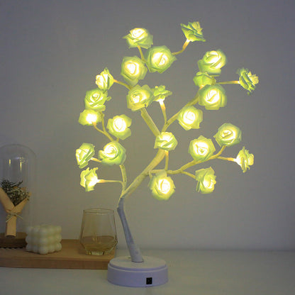 New LED Rose Tree Lamp Touch Screen Small Desk Lamp