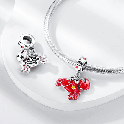 S925 Colorful Luminous Constellation Pendant