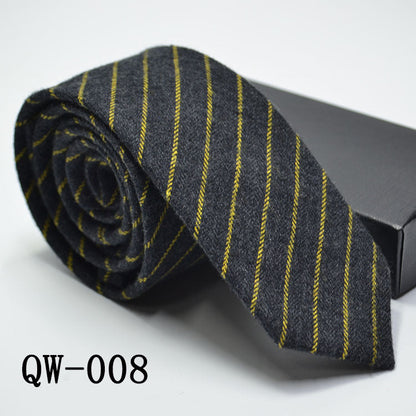 Men's Super Narrow Wool-like Elegant Tie