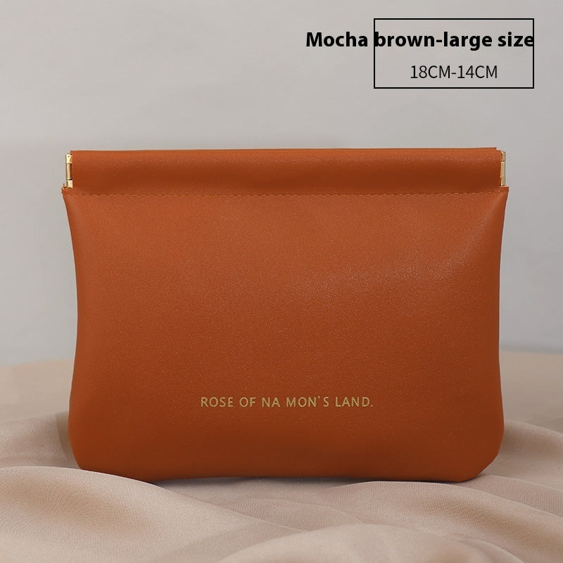 New Camellia Classic Hand-held Cosmetic Bag