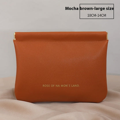 New Camellia Classic Hand-held Cosmetic Bag
