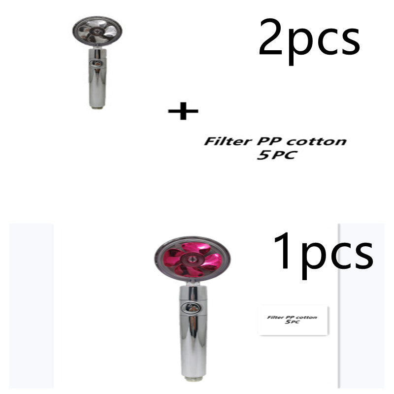 Turbo Propeller Shower Head Handheld High Pressure