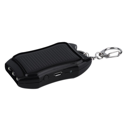 Solar Power Bank Keychain Flashlight