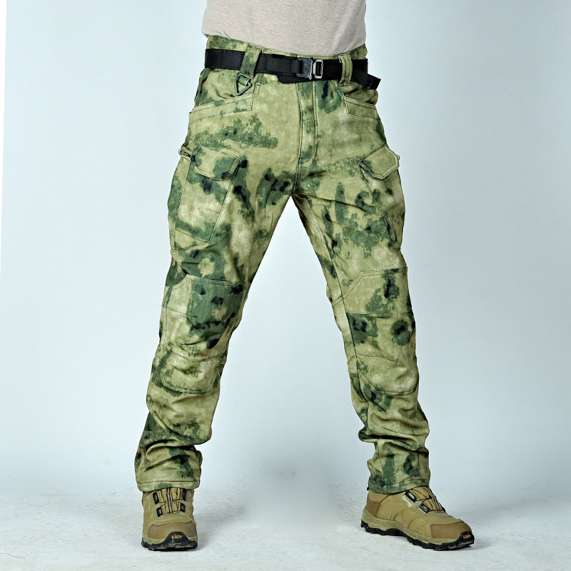 Men's Winter Fleece-lined Waterproof Tactical Pants
