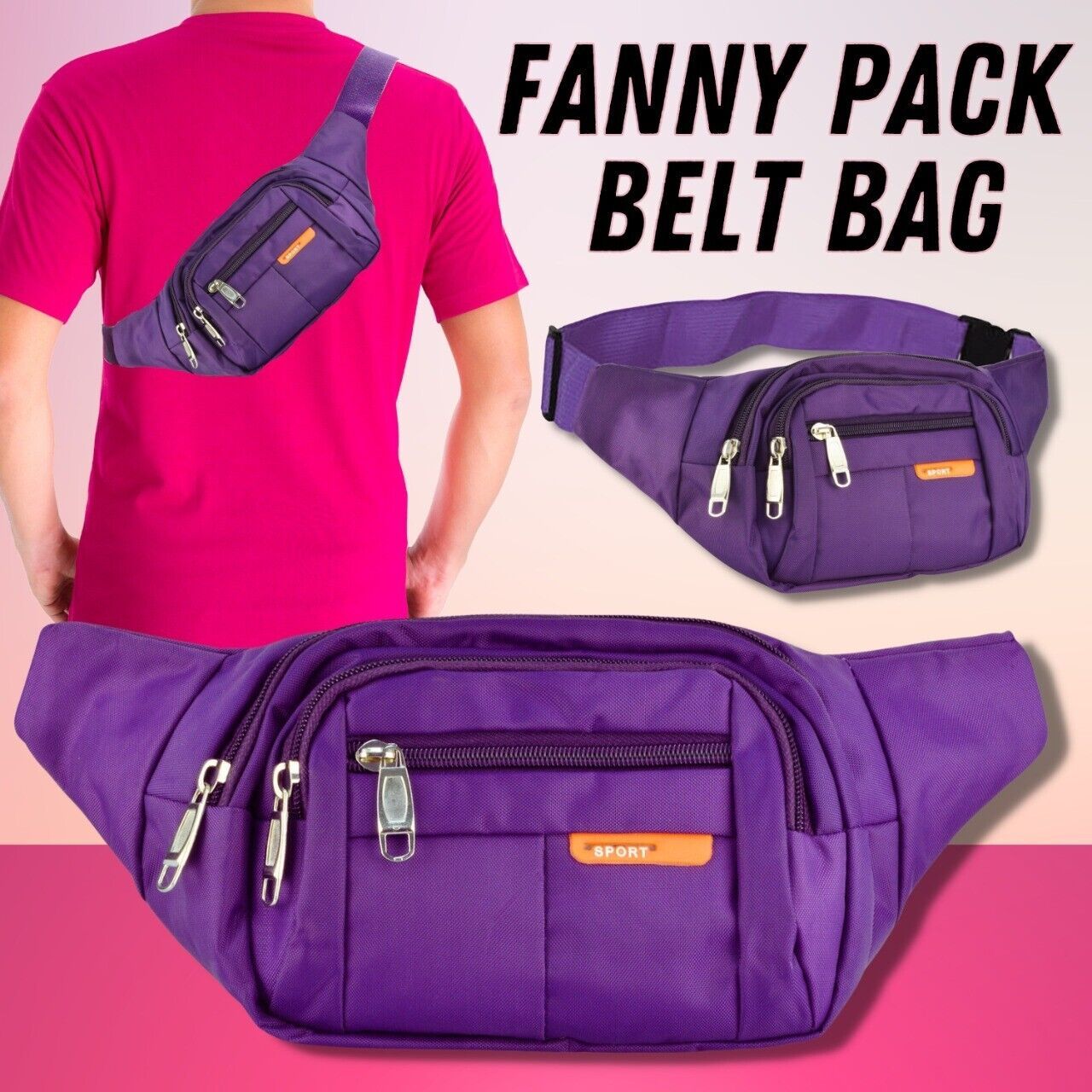 Sporty Waist Bum Bag Jogging Essential