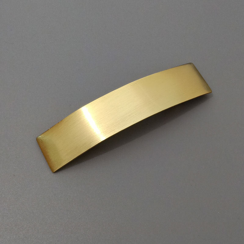 Brushed Metal Barrettes Normcore Ponytail Clip