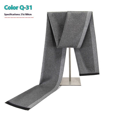 Men's Winter Warm Striped Business Scarf