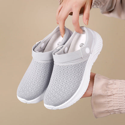 Breathable Mesh Stylish Semi-Slippers