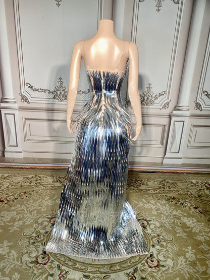 Luxury Sequined Evening Gown
