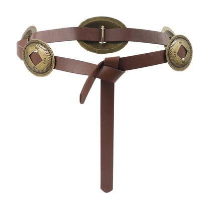 Retro Ethnic Style Metal Carved Belt