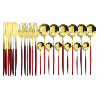 Stainless Steel Cutlery 24-piece Set