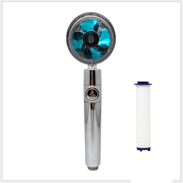 Turbo Propeller Shower Head Handheld High Pressure