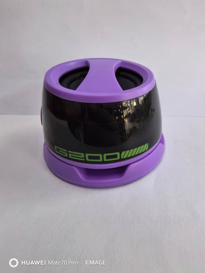 Portable Bluetooth Speaker G200 RGB Lighting Speaker BT5.3 Mini Sound Box 7 Hours Playback Magnetic Phone Holder