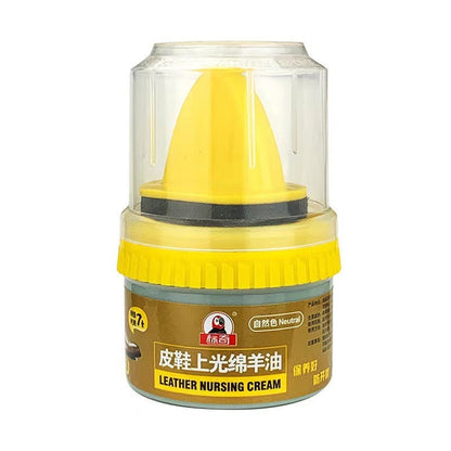 Leather Shoe Polish Sponge: Black, Brown, Natural, Colorless
