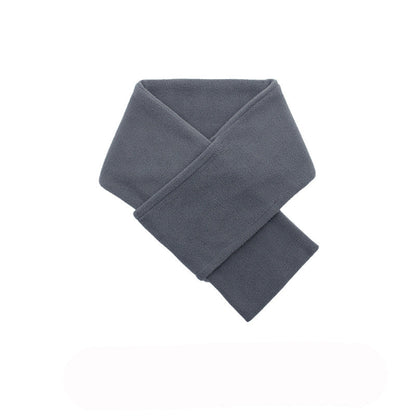 Men's Autumn Winter Solid Color Polar Fleece Scarf