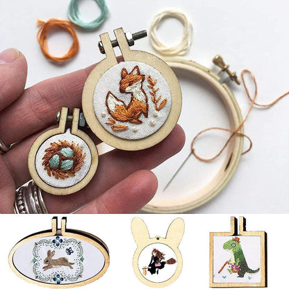 Wooden Mini Embroidery Frame Ornament