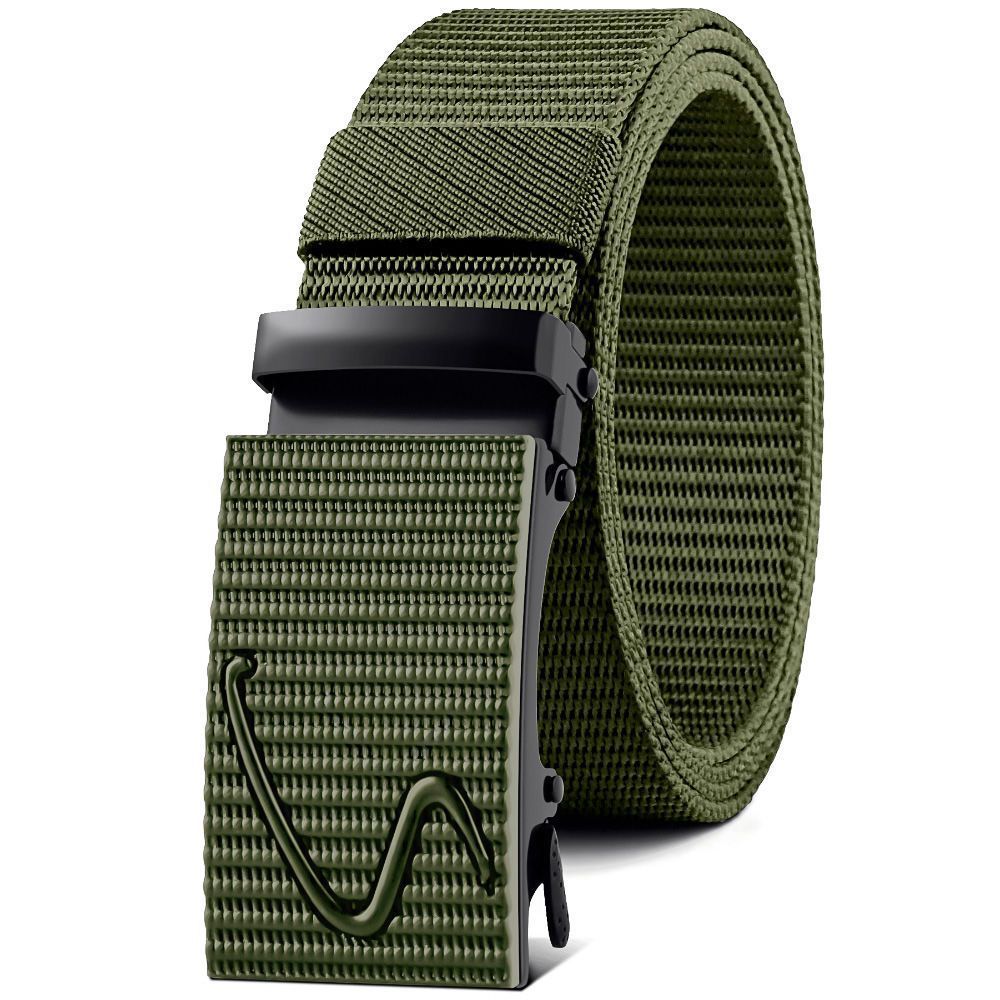 Nylon Waistband Men's Automatic Canvas Belt