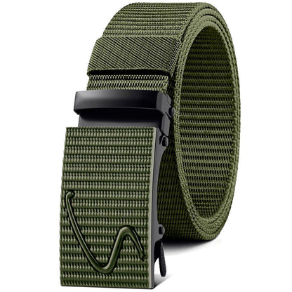Nylon Waistband Men's Automatic Canvas Belt